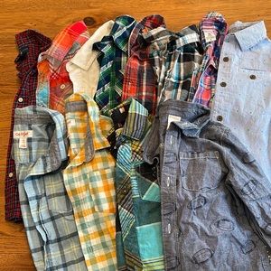 Boy collar long sleeve dress shirts